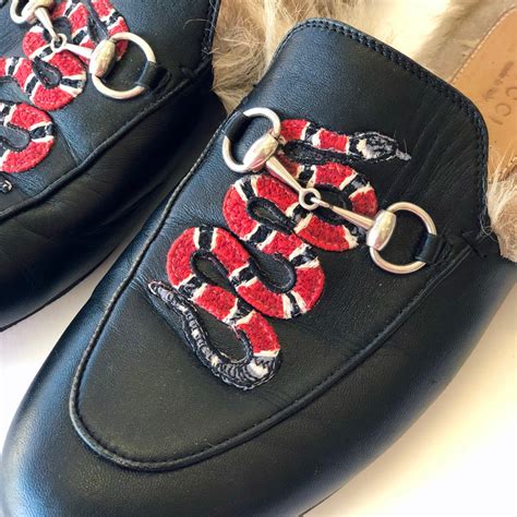 gucci snake mules|princetown rubber mules.